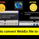 How to convert WebEx file to MP4