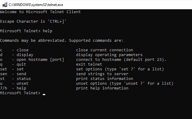 telnet-help-cmd