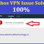 sophos vpn service unavailable issue solved