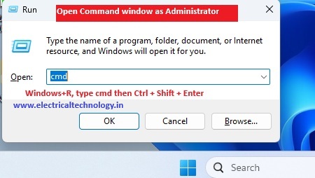 open cmd as administrator shortcut