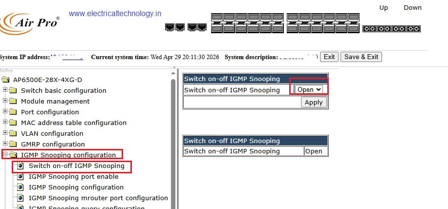 airpro-igmp-snooping